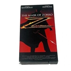 The Mask of Zorro VHS Movie Antonio Banderas Anthony Hopkins Catherine Z Jones